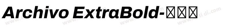 Archivo ExtraBold字体转换